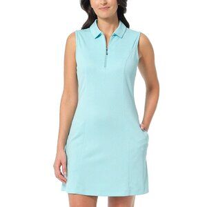 Greg Norman M Dress Sporty Mini Sleeveless Palm Texture Preppy Athleisure Tennis
